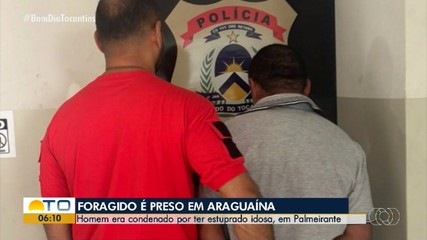 Foragido suspeito de estupro é preso em Araguaína
