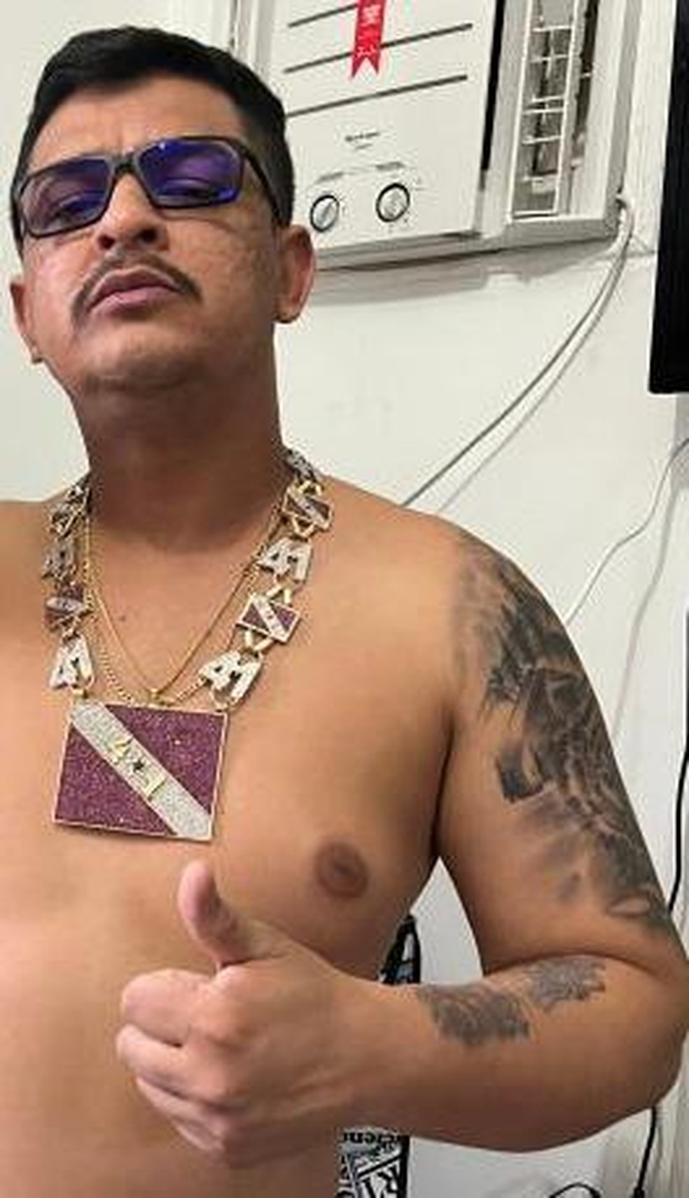Leo 41, um dos chefes do tráfico de drogas do Pará — Foto: Reprodução