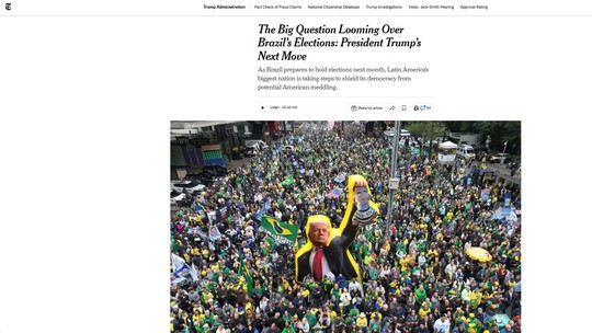 'Fator Trump', 'risco à democracia': jornais internacionais destacam eleição no Brasil