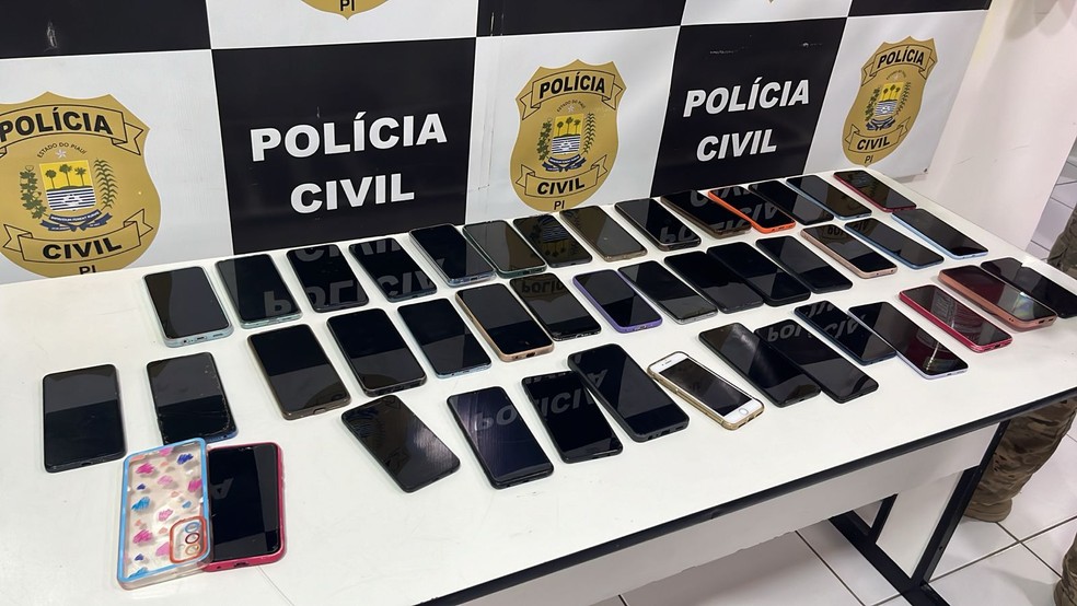 Celulares roubados em festa de José de Freitas serão devolvidos para os donos — Foto: Divulgação/SPP-PI
