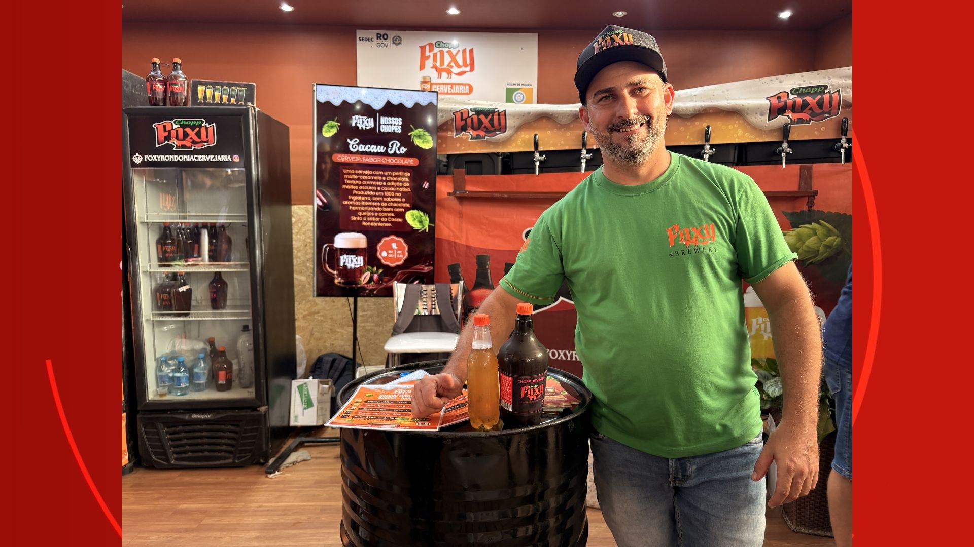 Tem cheiro de café... mas é chopp: bebida artesanal é sensação na 13ª Rondônia Rural Show