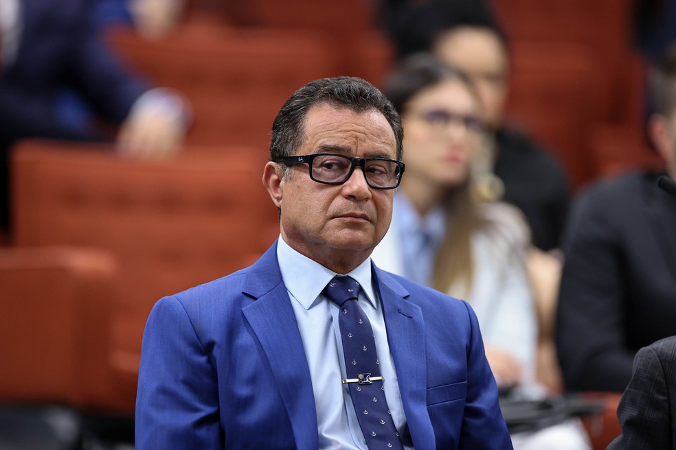 Trama golpista: Almir Garnier Santos durante o 1º dia de interrogatórios no STF; Mauro Cid e Alexandre Ramagem foram ouvidos na segunda-feira (9) — Foto: Ton Molina/STF