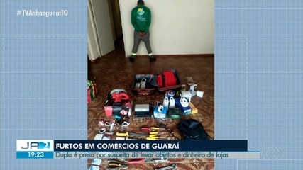 Dois homens são presos por furto de comércios e receptação em Guaraí