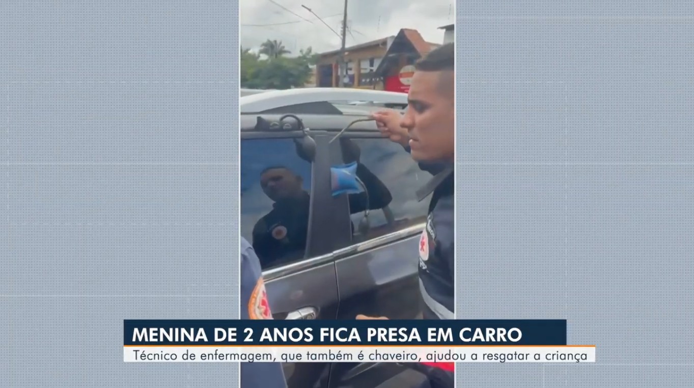 
Socorrista do Samu resgata criança de 2 anos presa em carro em Gravatá