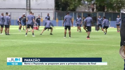 Remo e Paysandu se preparam para 1º clássico da final do Parazão