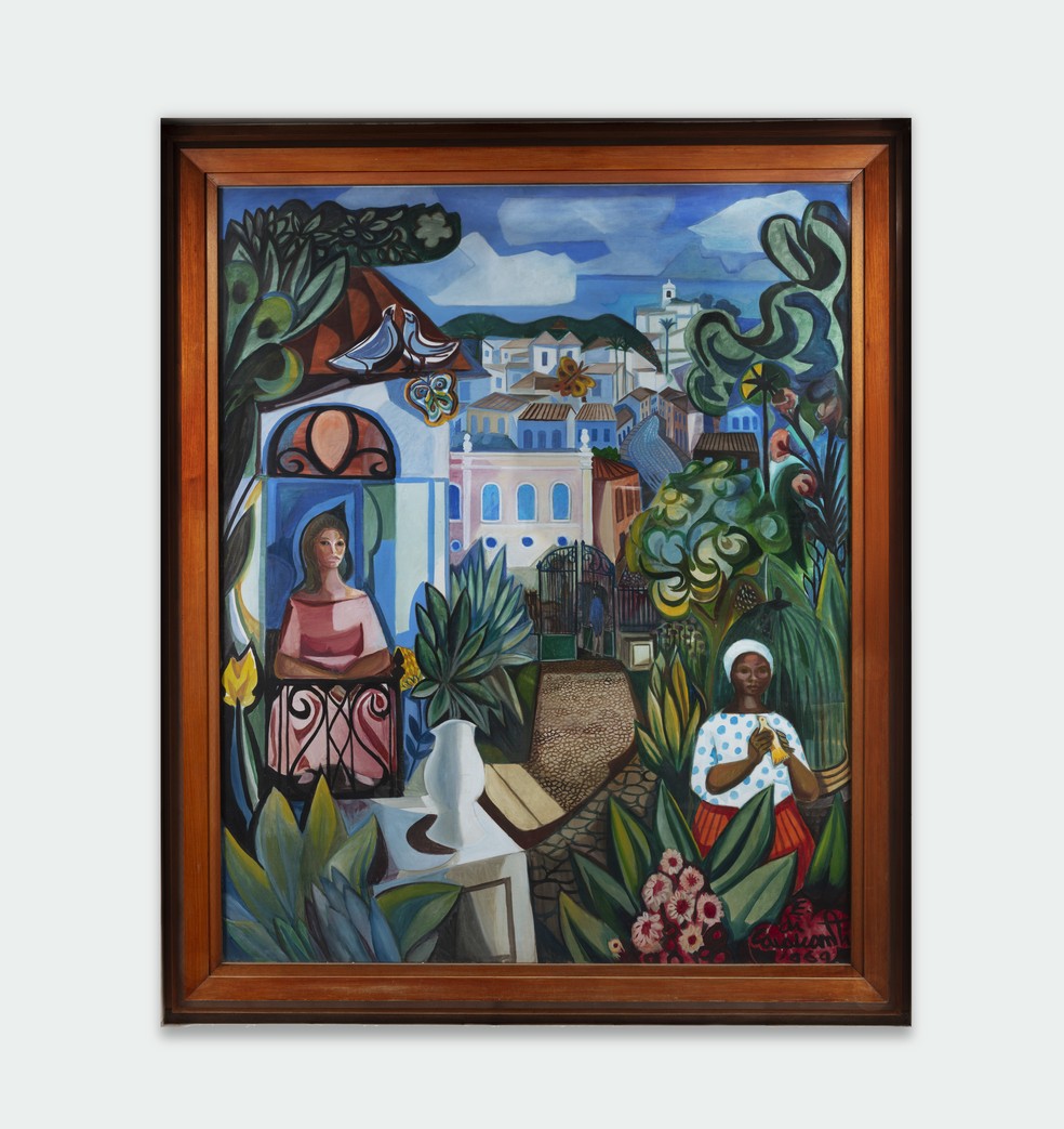 Mural de Emiliano Di Cavalcanti, feito em 1969 — Foto: Reprodução/Pat Kilgore