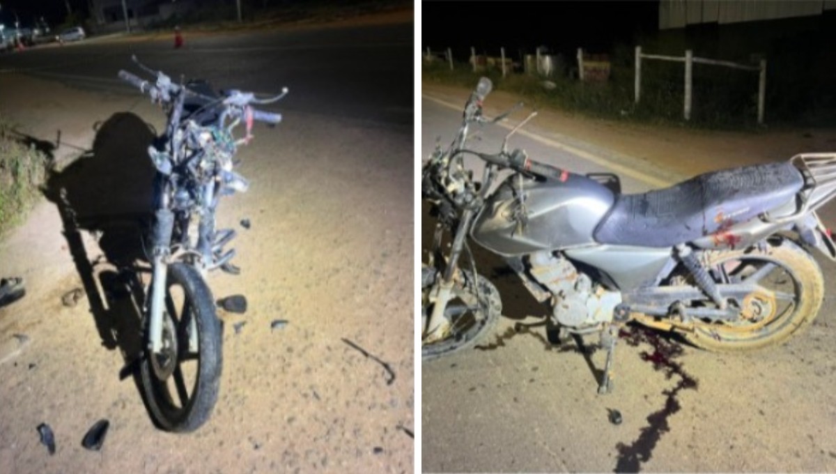 Dois motociclistas inabilitados morrem em acidente entre motos na MGC-147, em Mendes Pimentel