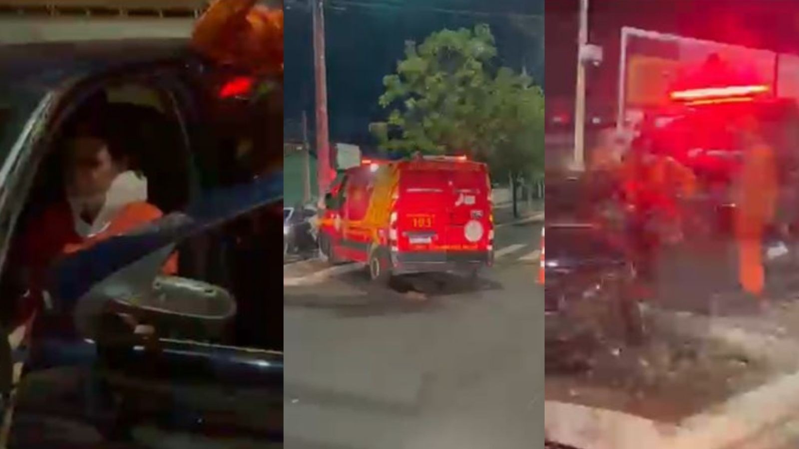 Carro invade e bate em ambulância dos Bombeiros a caminho de atendimento em Teresina