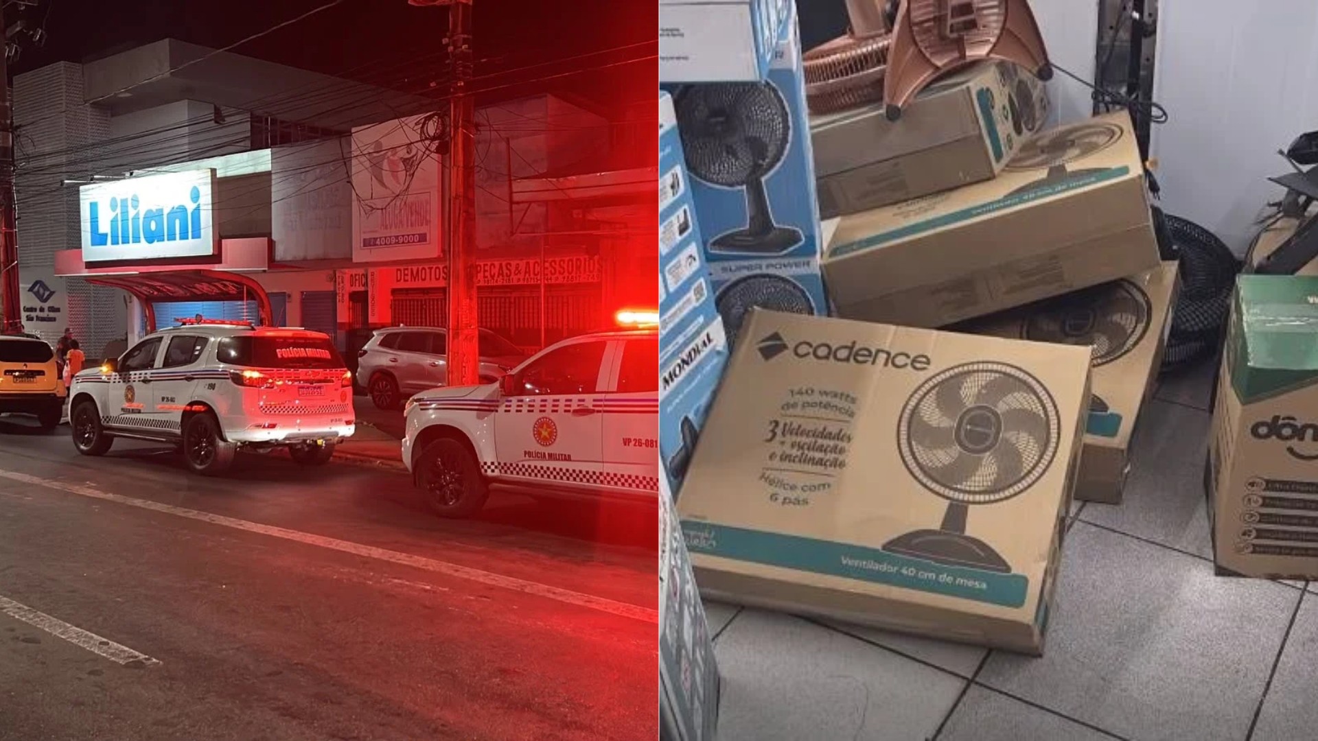 Criminosos arrombam loja de eletrodomésticos e levam produtos no bairro São Francisco em São Luís