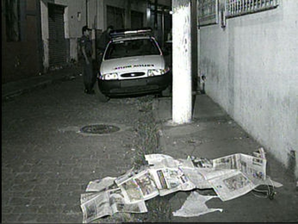 Chacina do Beco do Candeeiro ocorreu em 10 de julho de 1998, no Centro de Cuiabá — Foto: Reprodução/ TVCA