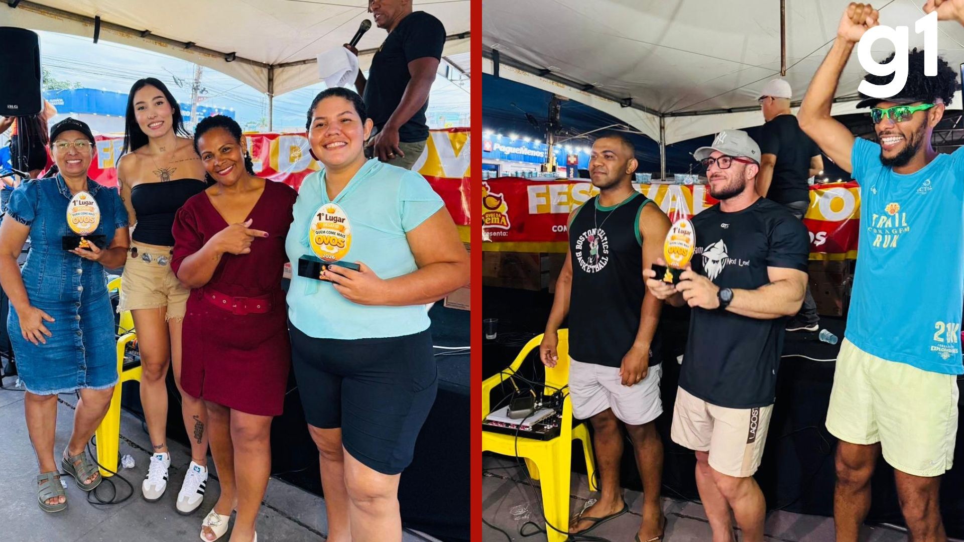 VÍDEO: homem come 31 ovos cozidos em cinco minutos durante competição  em MT