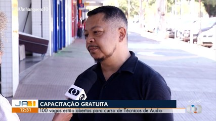 Curso de Técnicas de Áudio é ofertado gratuitamente em Palmas; saiba como participar