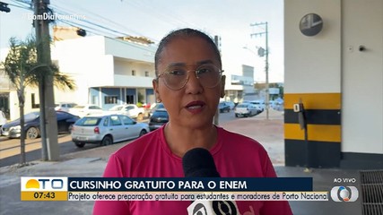 Cursinho preparatório oferece aulas gratuitas voltadas para o Enem em Porto Nacional