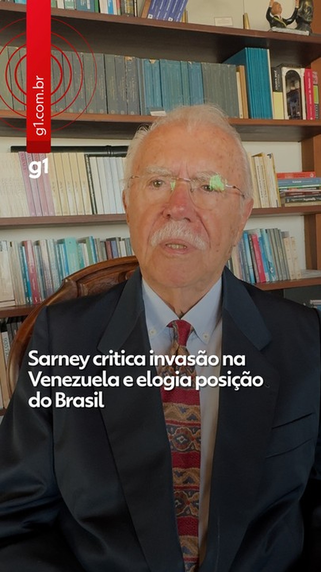 Sarney critica invasão na Venezuela e elogia posição do Brasil; VEJA VÍDEO