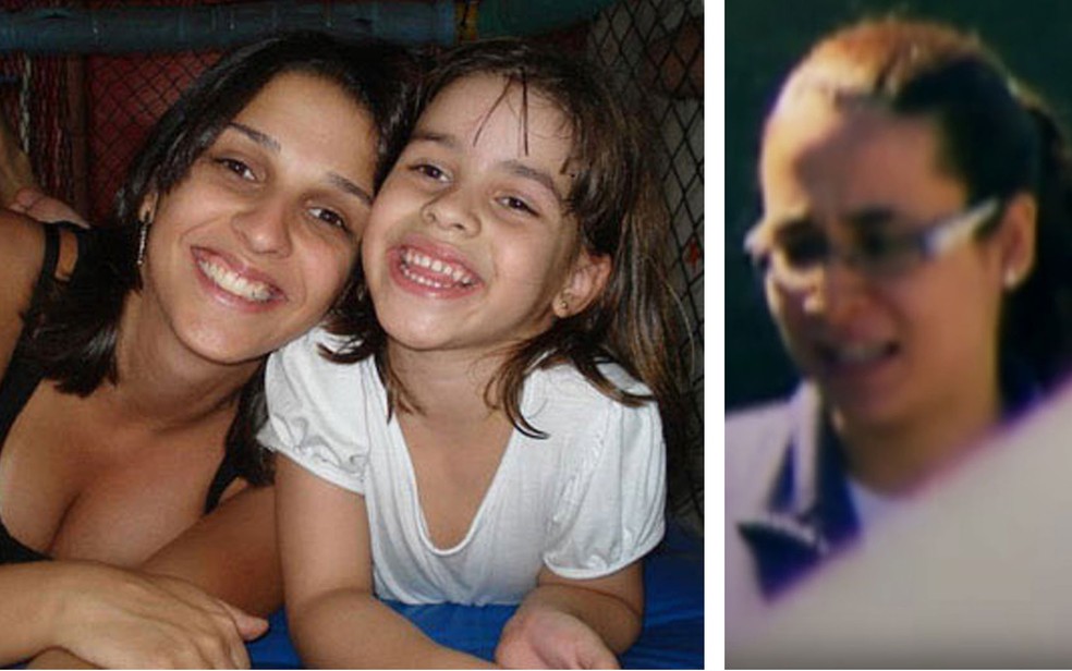 Ana Carolina Oliveira e a filha Isabella Nardoni; ao lado, Anna Carolina Jatobá, presa e condenada por assassinar a enteada em 2008 — Foto: Reprodução/Arquivo Pessoal/TV Globo
