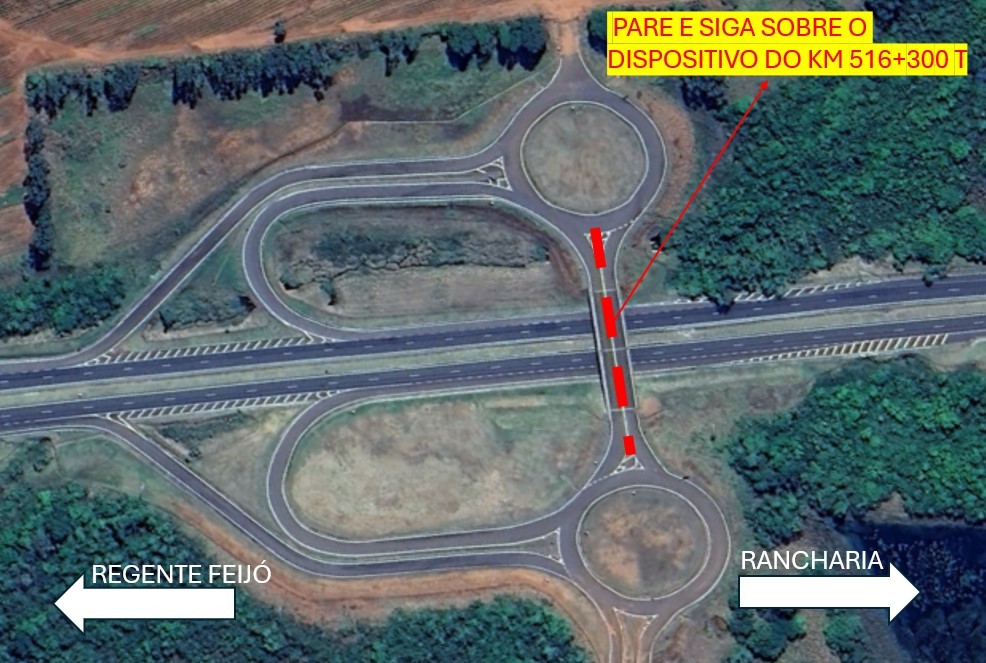Obras afetam circulação de veículos em viaduto da Rodovia Raposo Tavares, em Rancharia