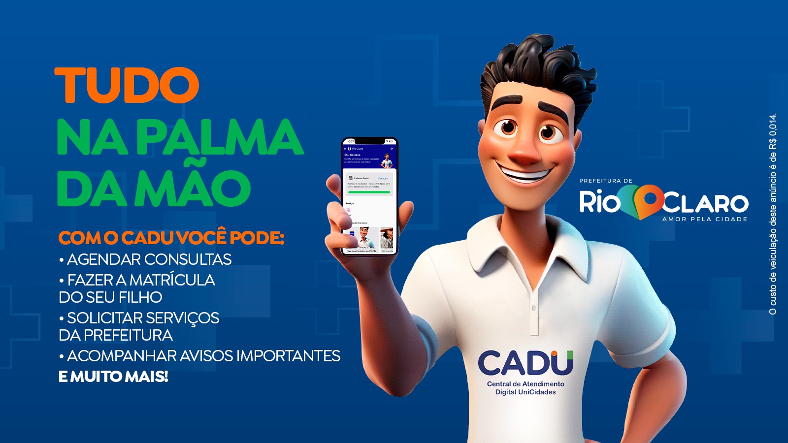 CADU transforma os serviços públicos em Rio Claro com mais praticidade.