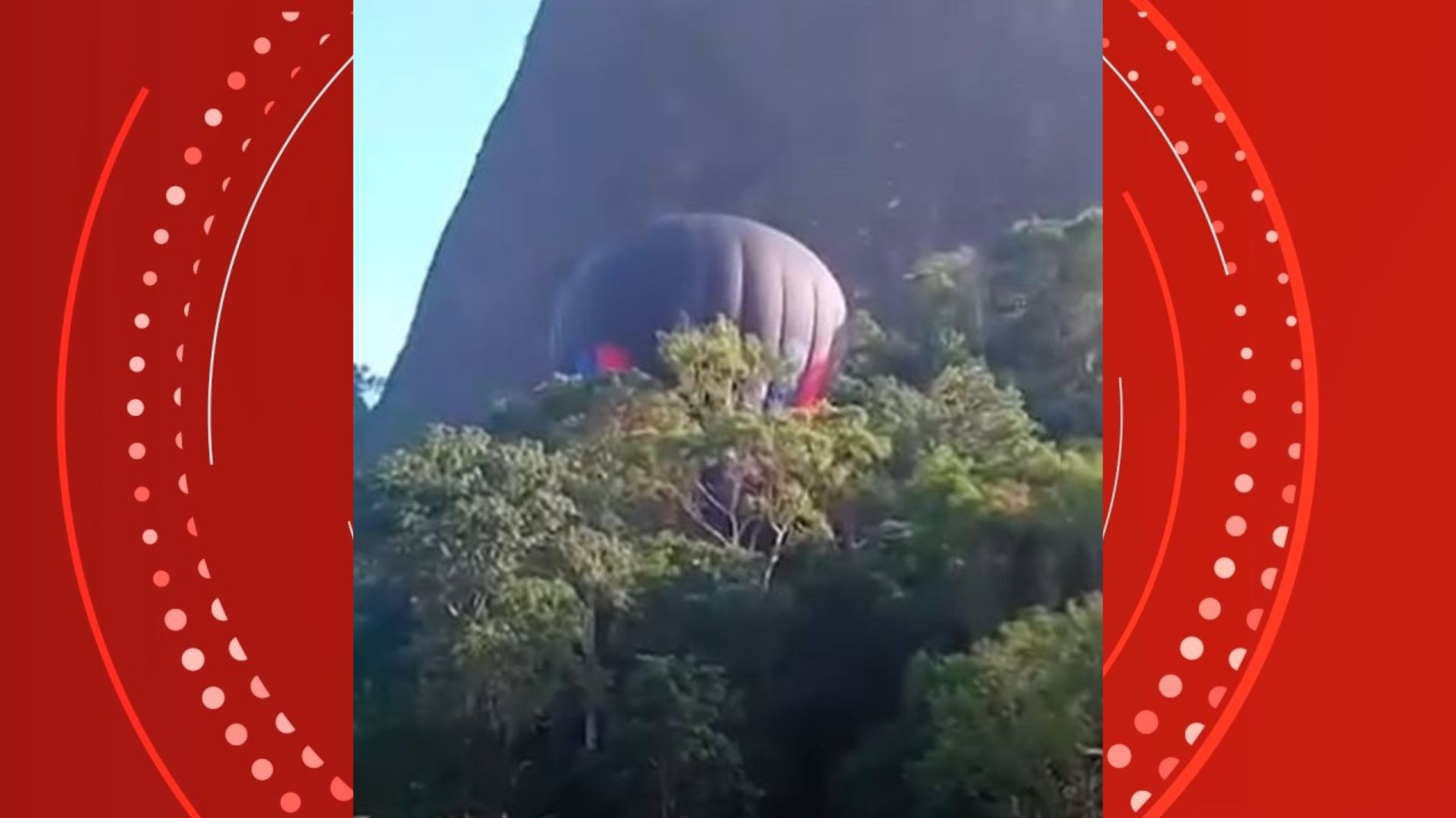 Balão faz pouso em área de mata no ES; veja VÍDEO