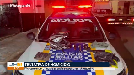 PM apreende armas e prende suspeito após tentativa de homicídio em Araguaína