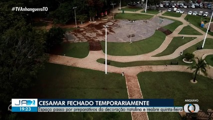 Parque Cesamar é fechado temporariamente para montagem de decoração natalina