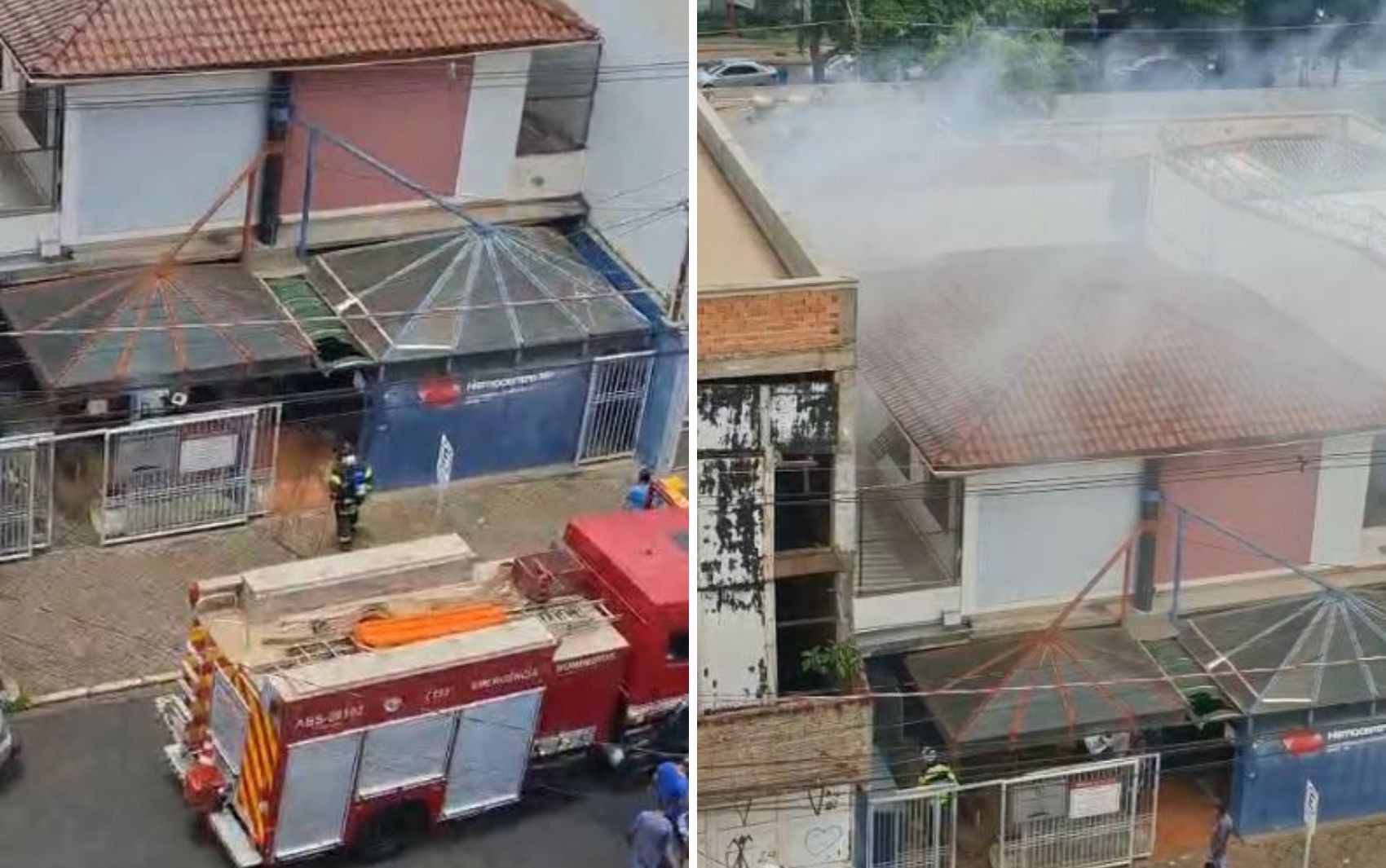 Técnico de ar condicionado é socorrido com intoxicação após princípio de incêndio no Hemocentro de Ribeirão Preto