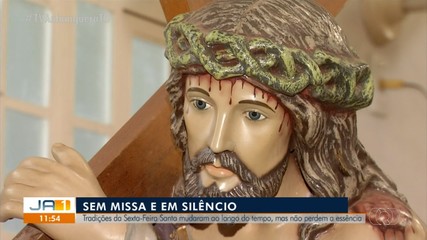 Católicos fazem reflexão sobre a fé e perdão durante a Sexta-feira Santa