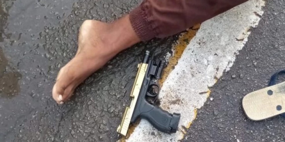 PM reage tentativa de assalto em loja no Bairro Vinhais, em São Luís — Foto: Divulgação/ Redes Sociais