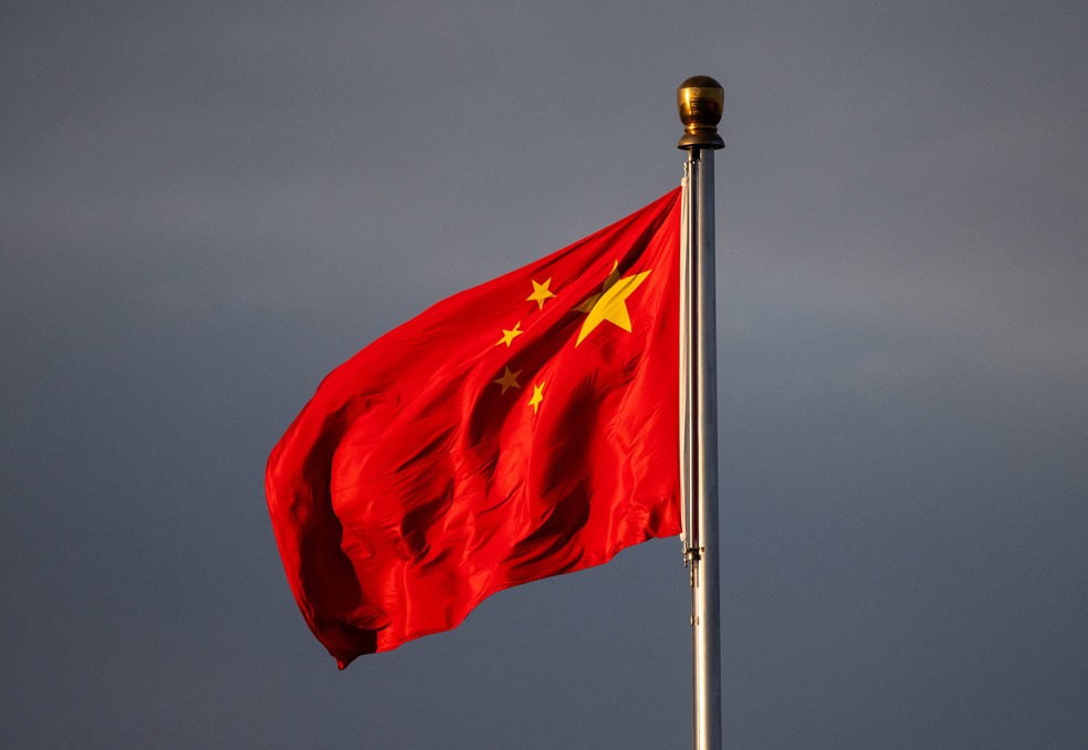 Bandeira da China. — Foto: Maxim Shemetov/Reuters