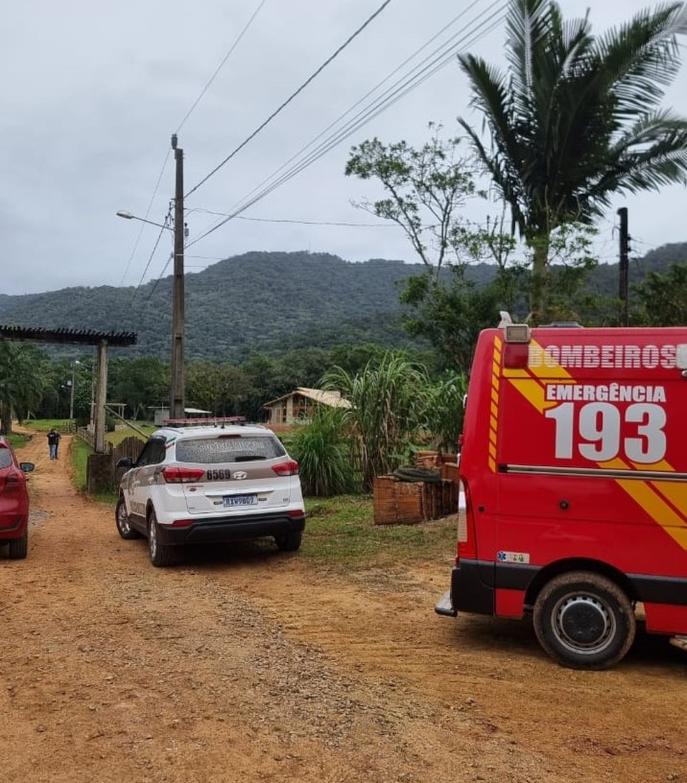 Área perto de onde destroços foram encontrados — Foto: CMBSC/Divulgação