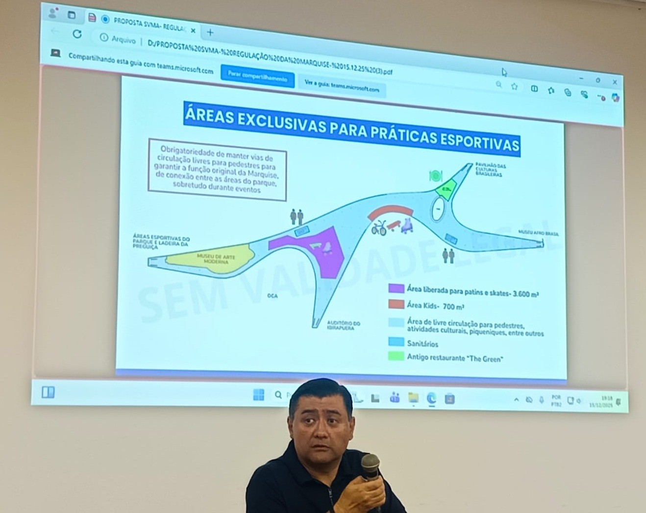 Após propor proibição, secretário recua e propõe destinar 13% da Marquise do Ibirapuera para skates e patins, além de criar área infantil