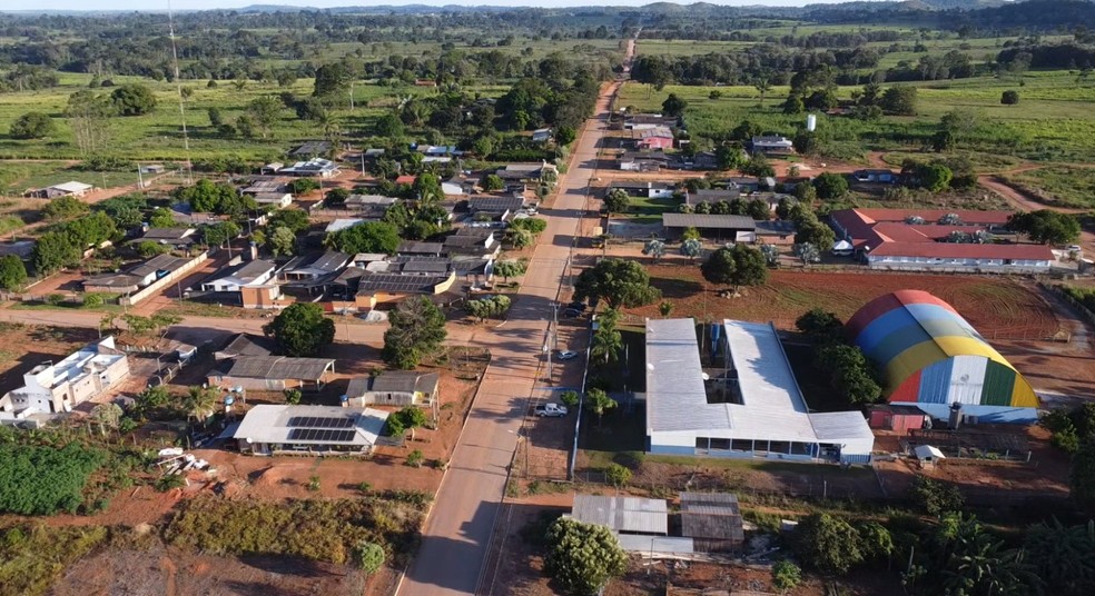 Assentamento São Pedro, em Paranaíta (MT) — Foto: Reprodução