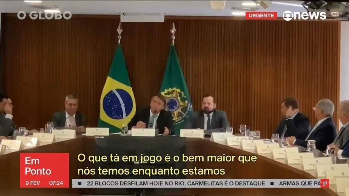 Veja 10 trechos do vídeo da reunião entre Bolsonaro e ministros antes das eleições de 2022