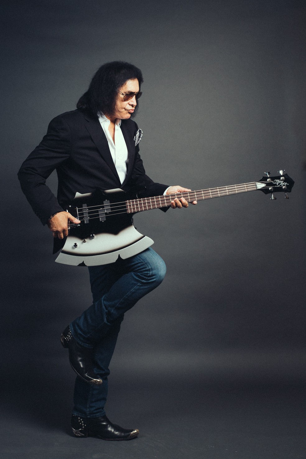 O cantor e baixista Gene Simmons — Foto: Divulgação