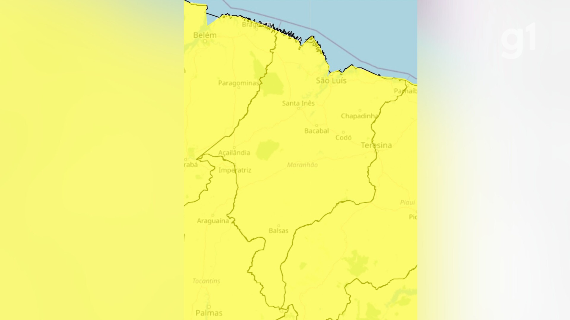 Meteorologia emite um novo alerta de chuvas intensas para todo o Maranhão