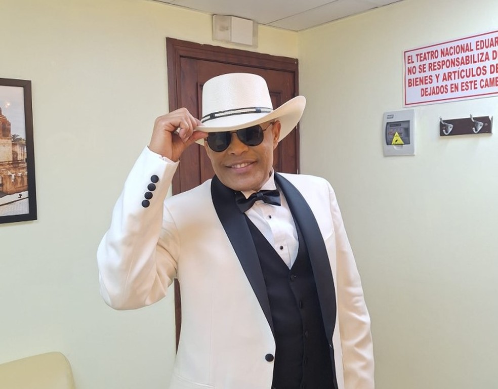 Rubby Pérez, cantor dominicano, morreu após desabamento de teto em boate — Foto: Reprodução/Instagram