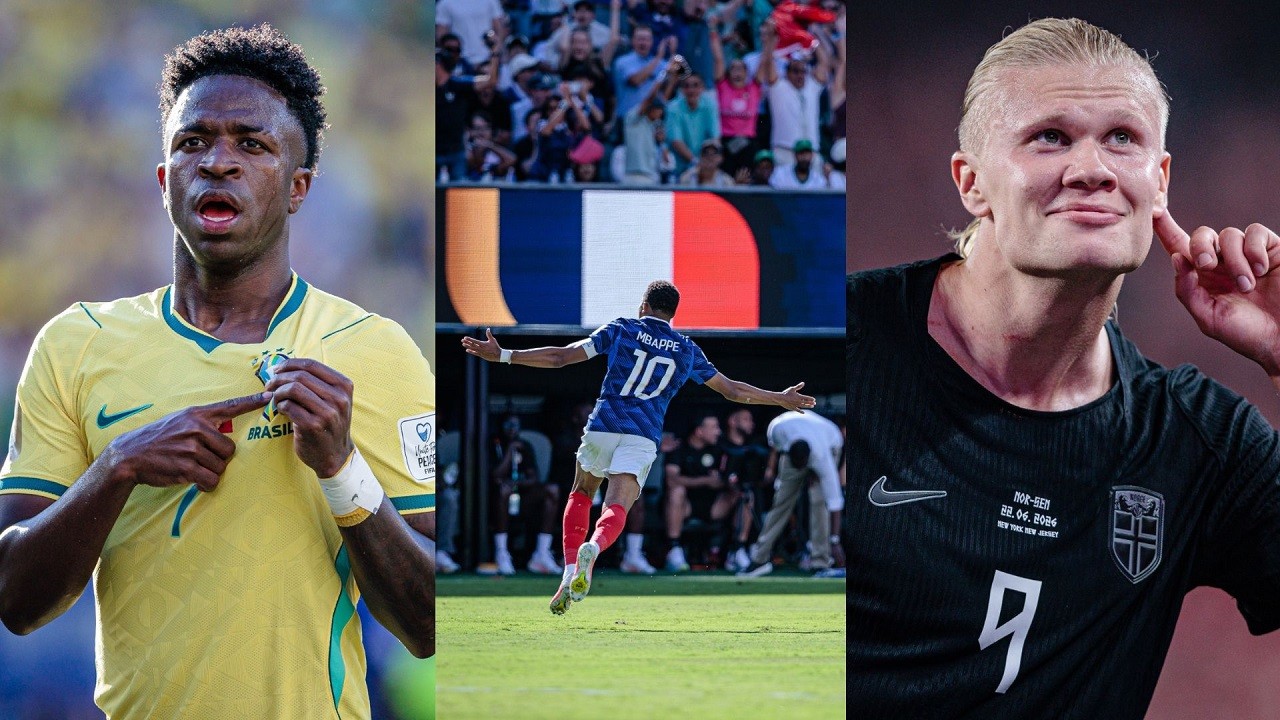 Fotógrafo rifa camisa autografada por Neymar para cobrir a Copa e registra Vini Jr., Mbappé e Haaland de perto: 'Tenho sido pé quente'