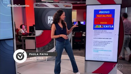 Fato ou Fake explica como funciona golpe do abono natalino