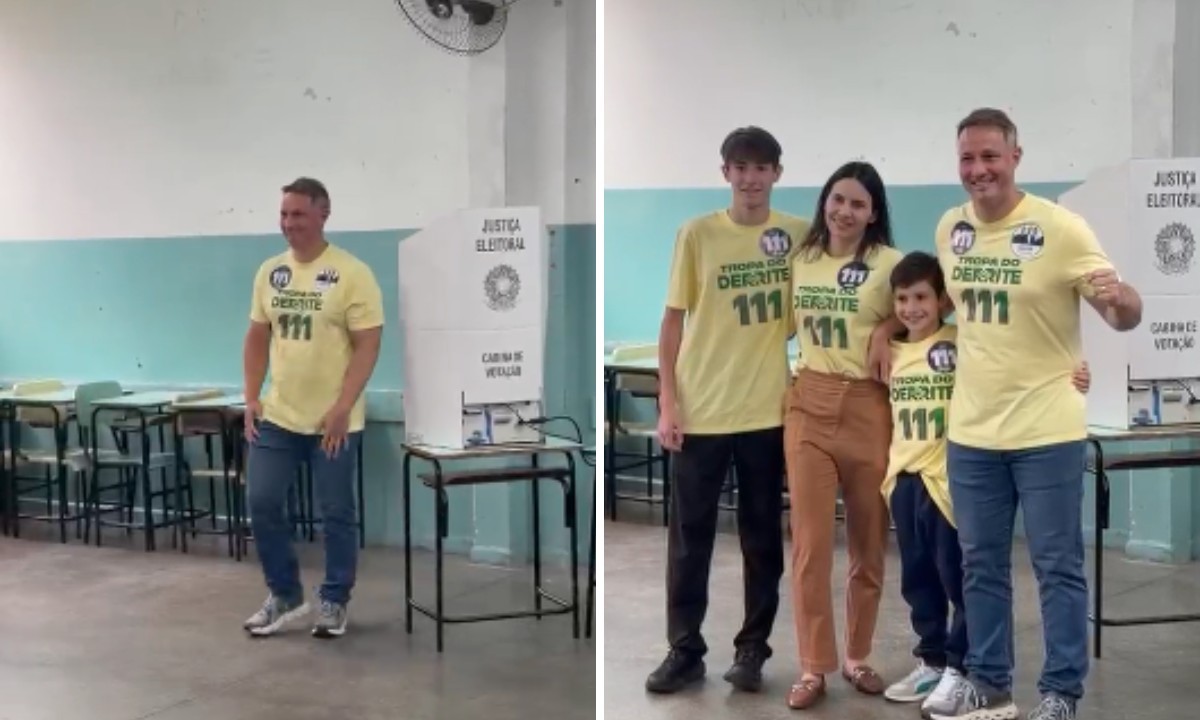 Guilherme Derrite vota na Zona Oeste de São Paulo