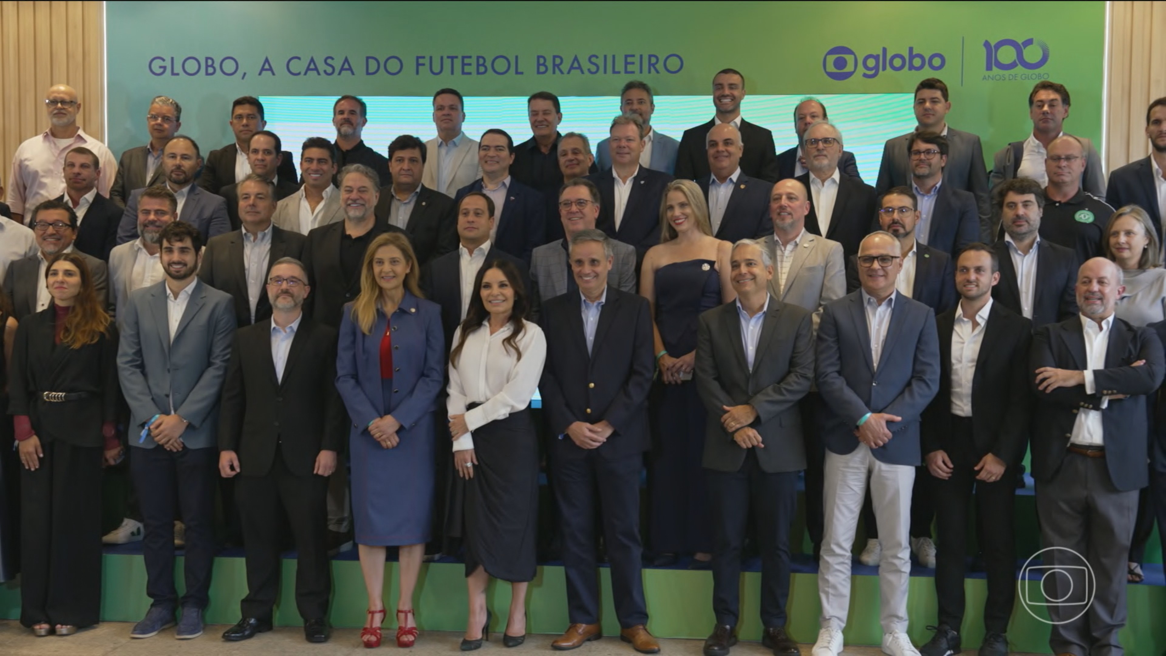 Globo reúne representantes de clubes, federações estaduais e CBF para celebrar a transmissão do Brasileirão pelos próximos 5 anos