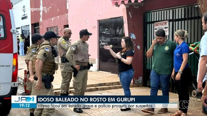 Idoso baleado no rosto no interior do TO fica em estado grave; polícia procura suspeitos