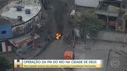 PM do Rio faz operação na Cidade de Deus contra tráfico e roubo de veículos