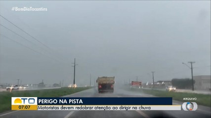 Motoristas devem redobrar cuidados nas estradas durante período de chuvas