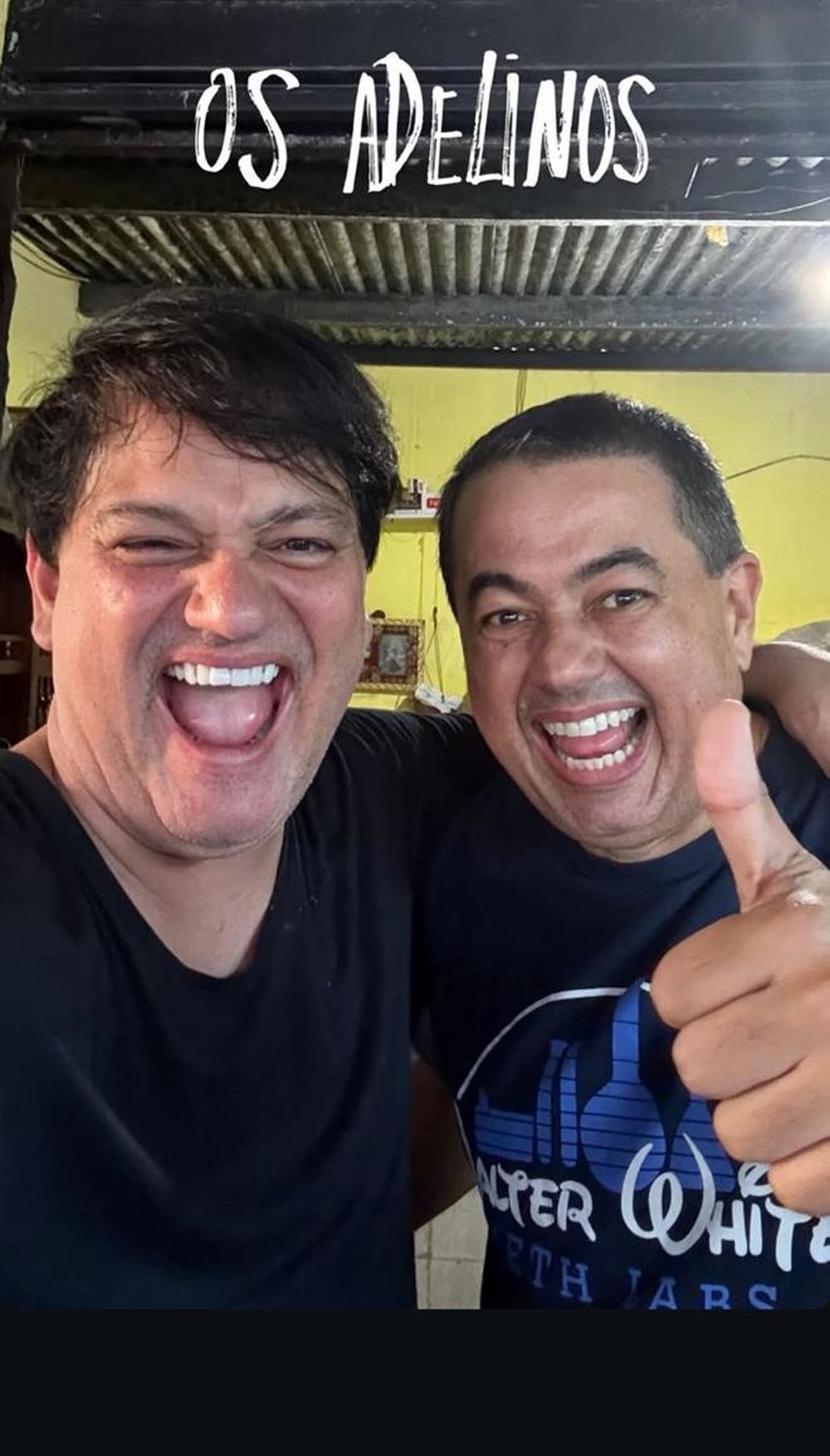 Jonh e Berguinho fazem a festa por onde passam — Foto: Arquivo pessoal