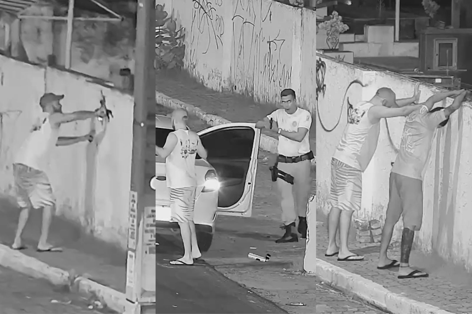 Suspeitos de pichar muro de cemitério e fazer 'rachas' são alvo de operação no PI; vídeo mostra pichação