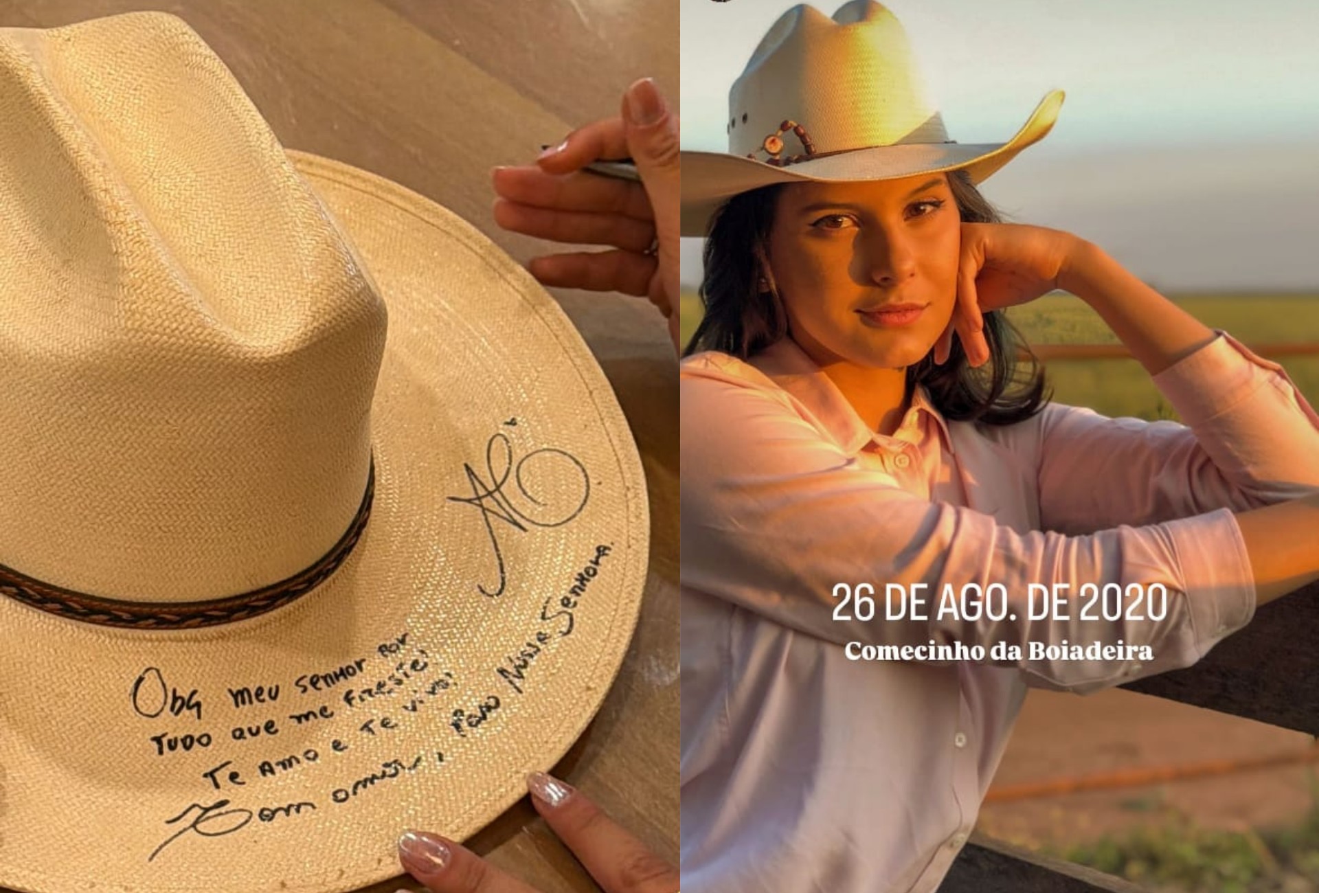 Ana Castela entrega primeiro chapéu da carreira no Santuário de Aparecida em gesto de fé e gratidão