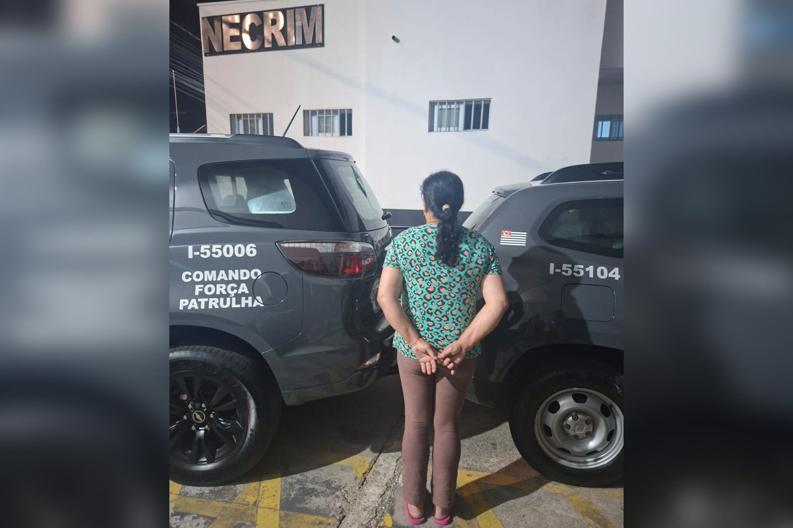 'Vovó do Crime' pula muro de 2 metros para fugir da polícia e é presa escondida atrás de máquina de lavar em Sorocaba