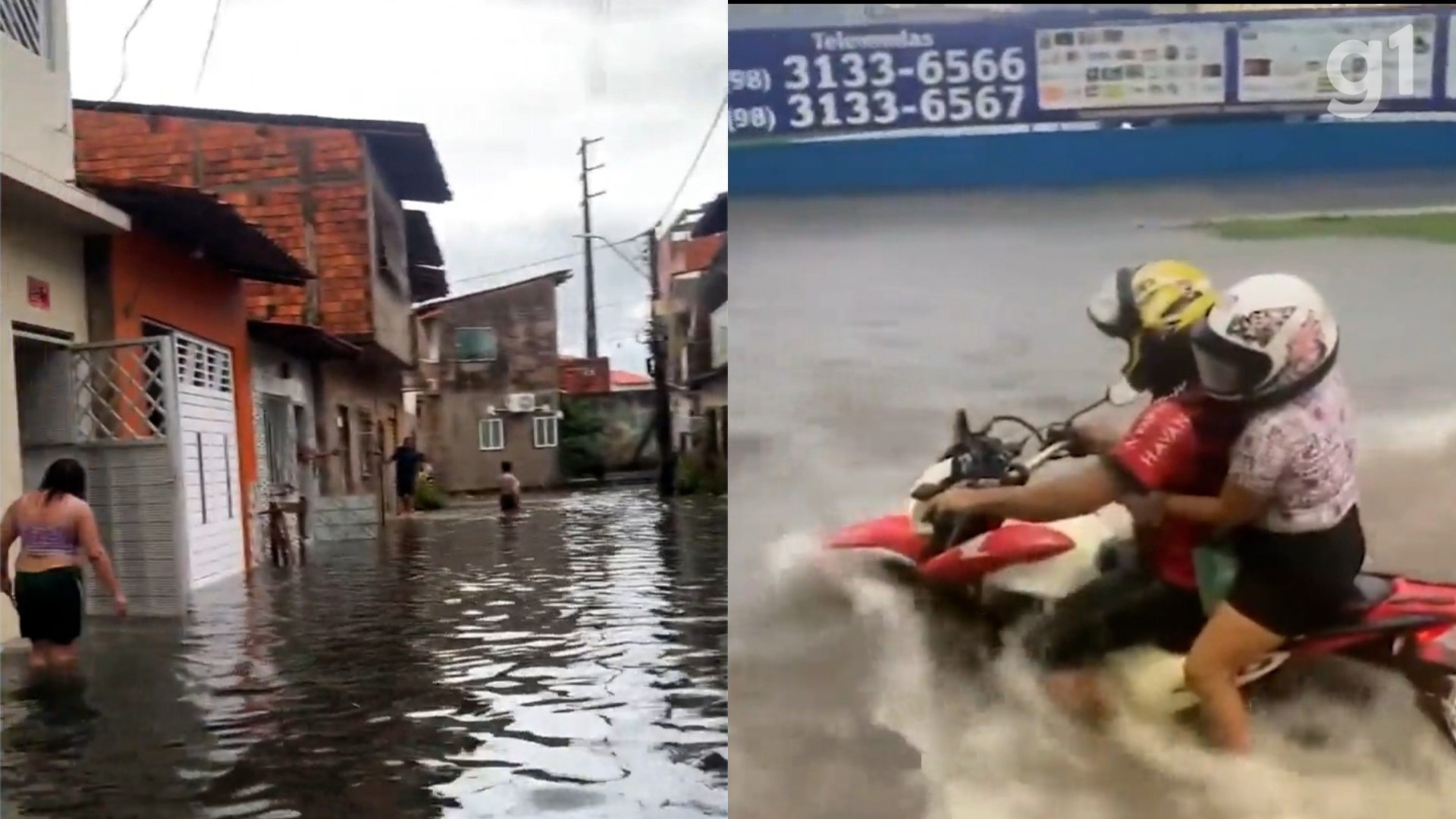 Chuva forte causa alagamentos em ruas e avenidas de São Luís