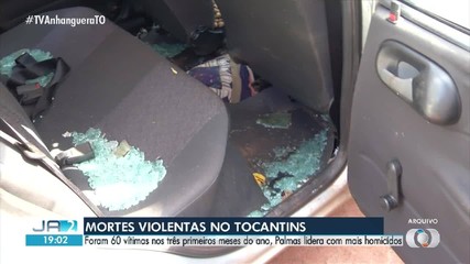 Tocantins registra 60 mortes violentas nos primeiros meses de 2026