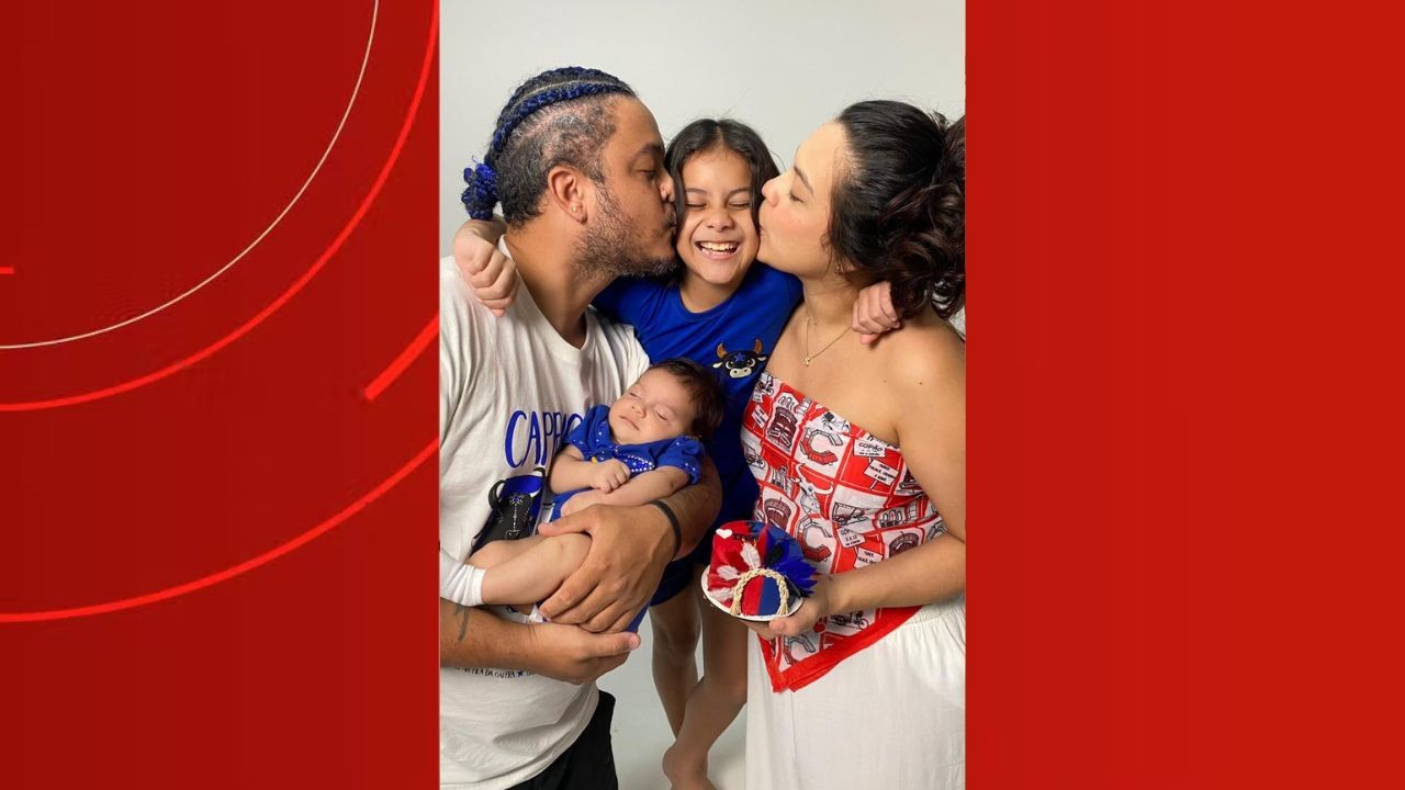 Ela torce pelo Garantido, ele pelo Caprichoso: casal faz da disputa dos bois parte da história de amor