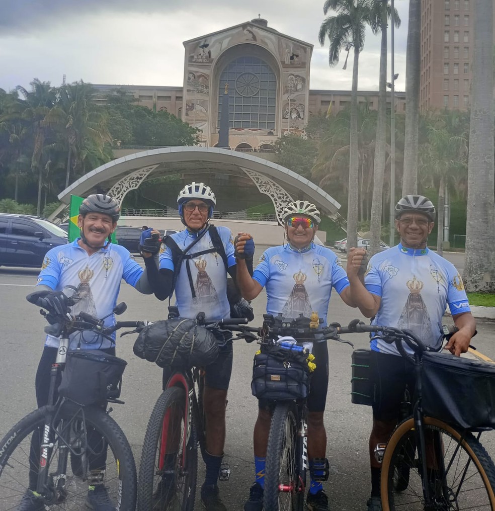 Potiguar de 71 anos e amigos pedalam por 20 dias do RN até o Santuário de  Aparecida (SP): 'Fiquei emocionado' | Rio Grande do Norte | G1